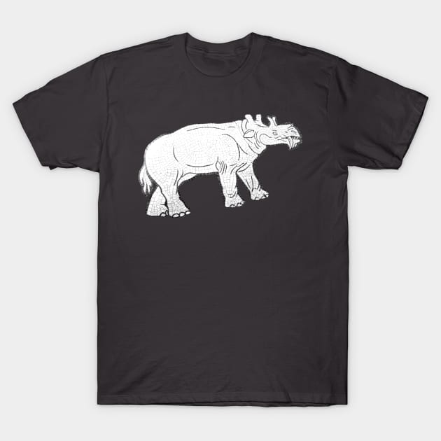 Uintatherium T-Shirt by Art of V. Cook